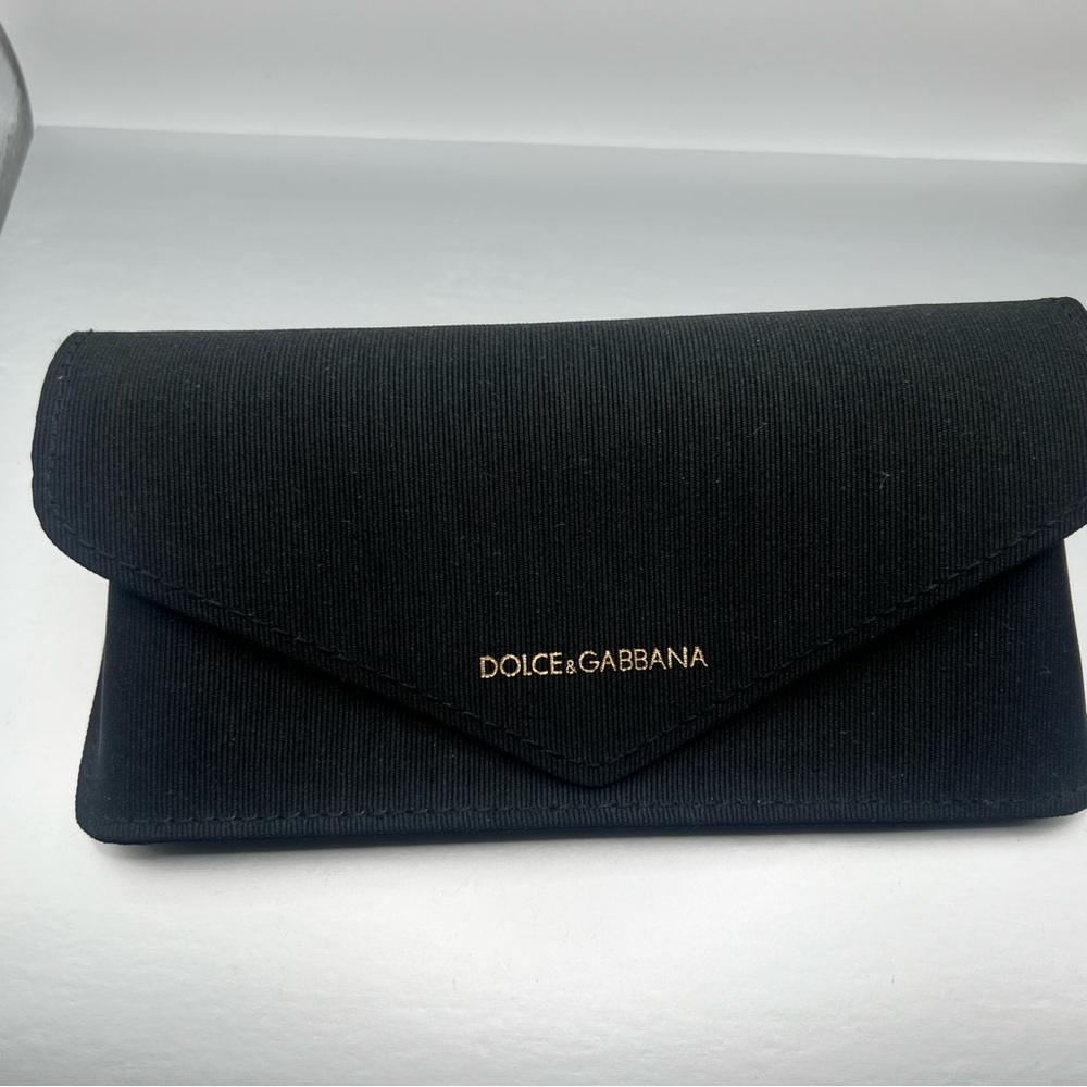 Dolce Gabbana Sunglasses Eyeglasses Semi-Hard Case, Soft Fabric with Button